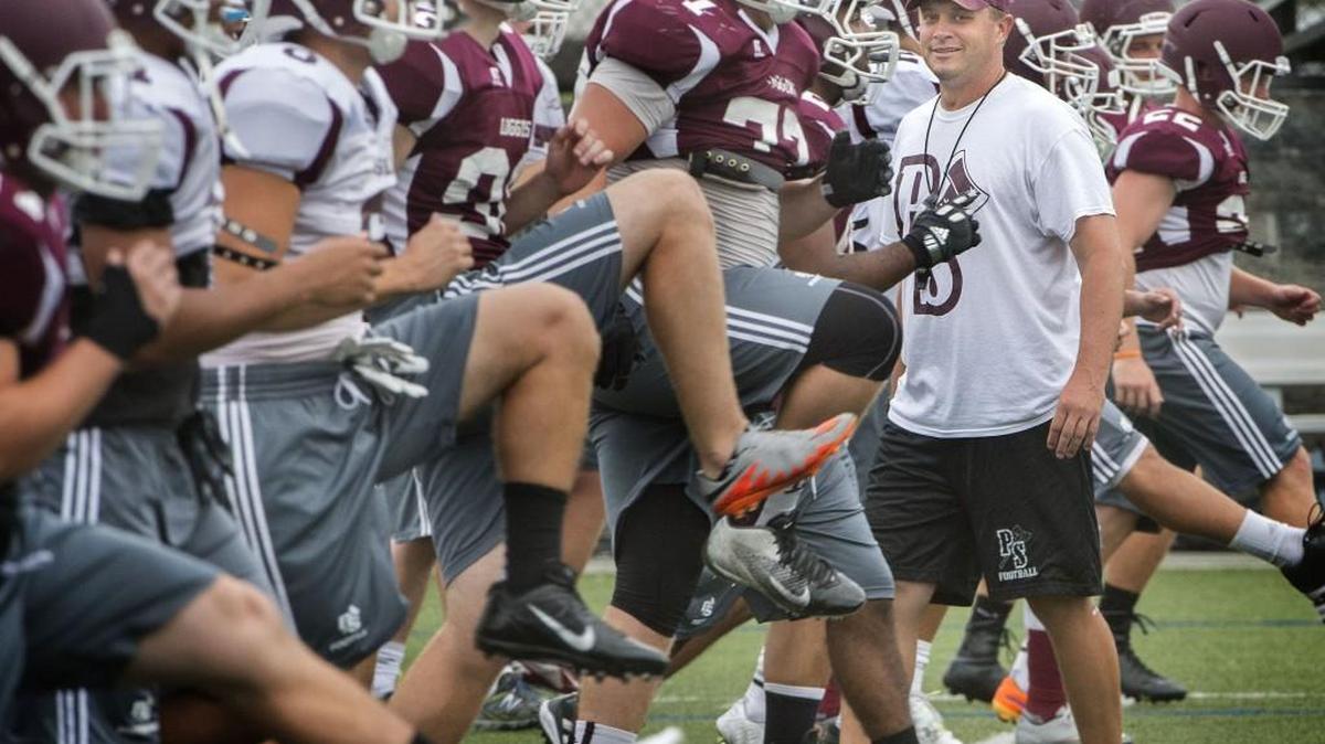 University of Puget Sound football coach Jeff Thomas, leading the Loggers through drills, has his team poised for its first winning season since 2006.