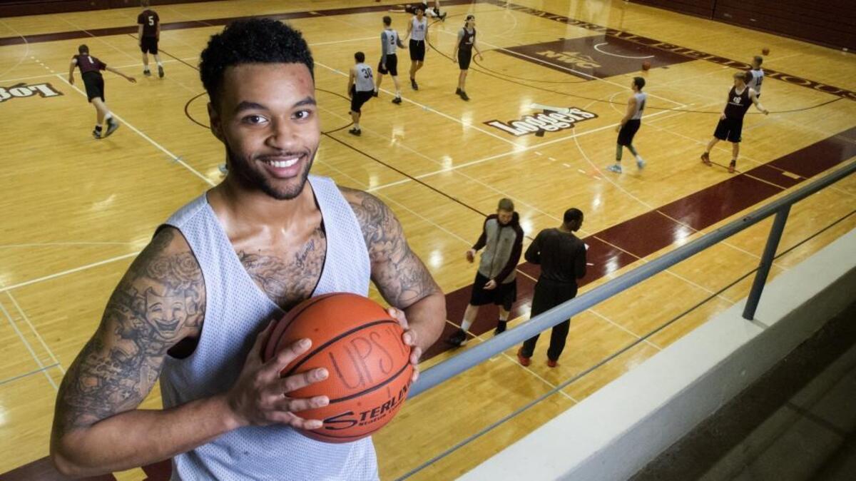 Andrew Lewis of UPS has been described as a Draymond Green type of player, someone who's willing to defend, rebound and do the dirty work needed to help his team succeed.