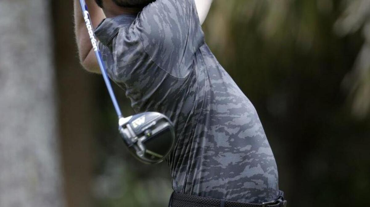 Gig Harbor’s Kyle Stanley hits from the second tee during the third round of The Players Championship on Saturday in Ponte Vedra Beach, Fla.