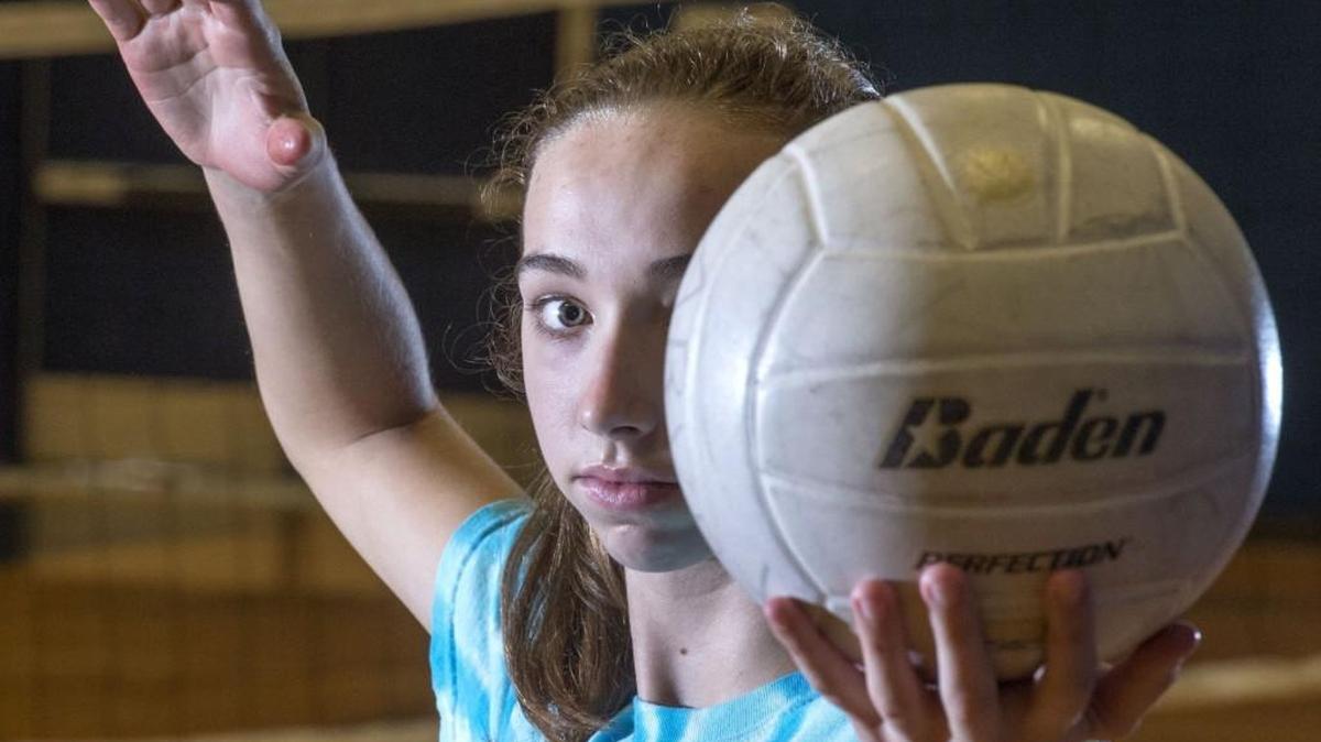 Calley Heilborn, an outside hitter for Auburn Riverside, wass the News Tribune's All-Area Volleyball Player of the Year as a junior last year.