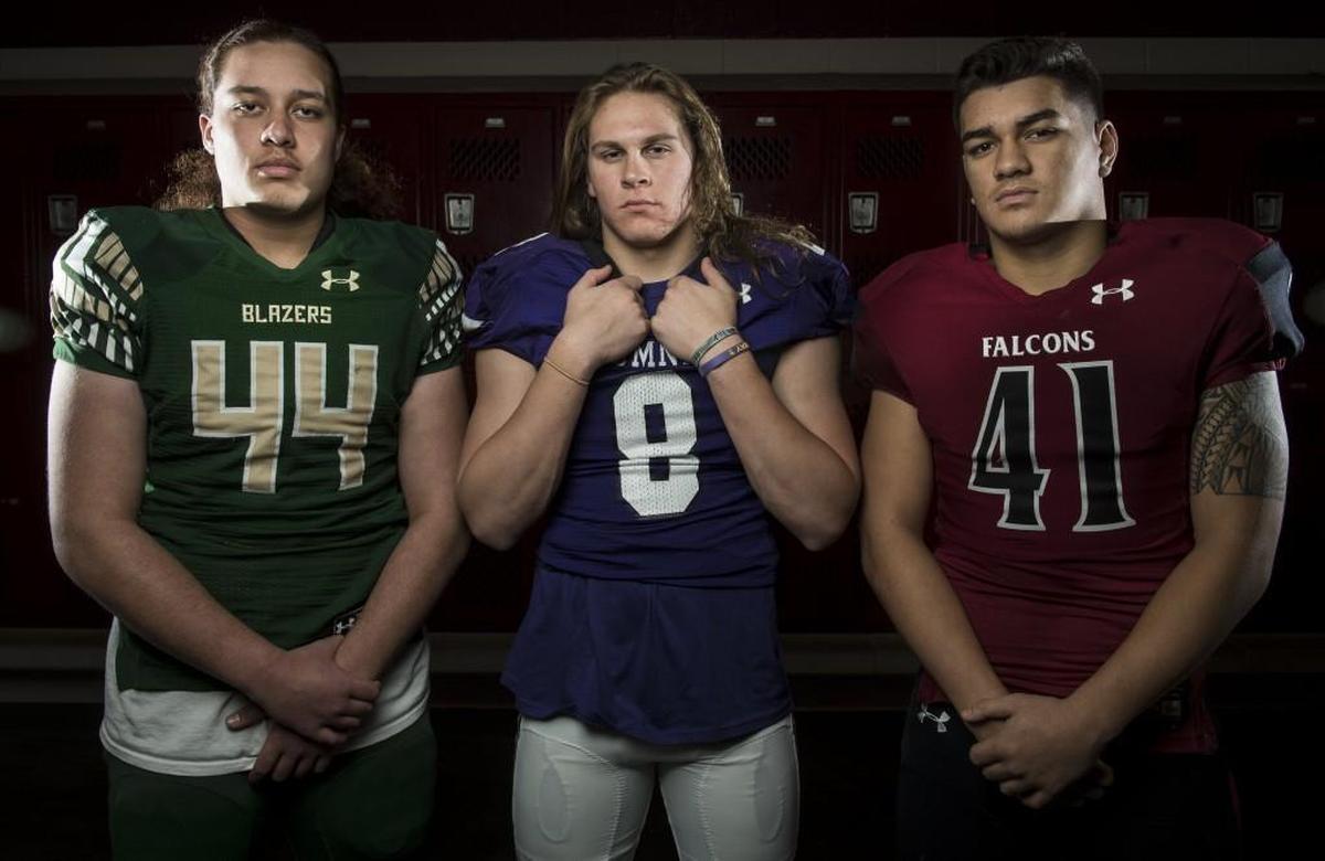 First team linebacker include Timberline’s Mason Simeta, Sumner’s Ben Wilson, and Kentlake’s Marques Fuala’au.