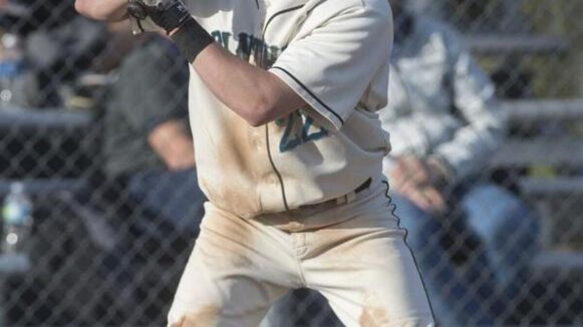 Bonney Lake shortstop Matthew Gretler, at bat during a 7-0 win over Spanaway Lake. Photo taken in Bonney Lake on Friday, April 28, 2017.
