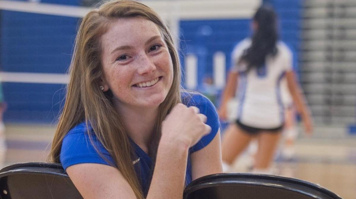 Kasey Woodruff, a junior, is volleyball team captain at Curtis High School. September 6, 2016.