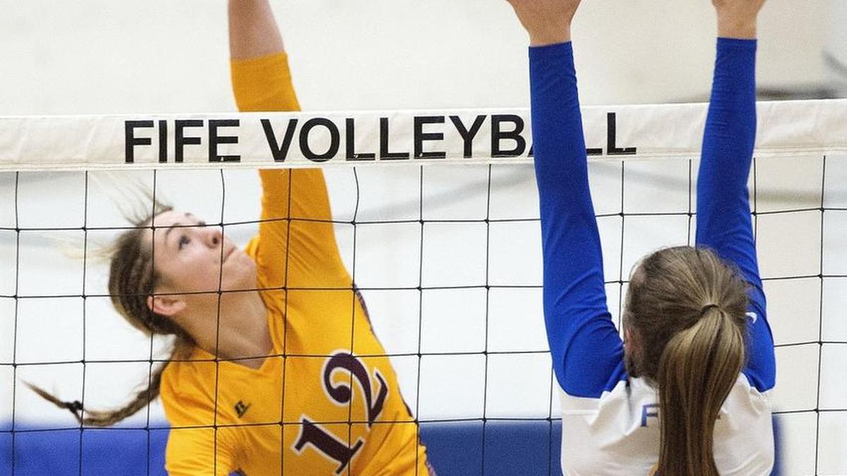 White River's Kendall Bird was a heavy hitter for the Hornets. Photo taken in Fife on Thursday, Oct. 20, 2016.