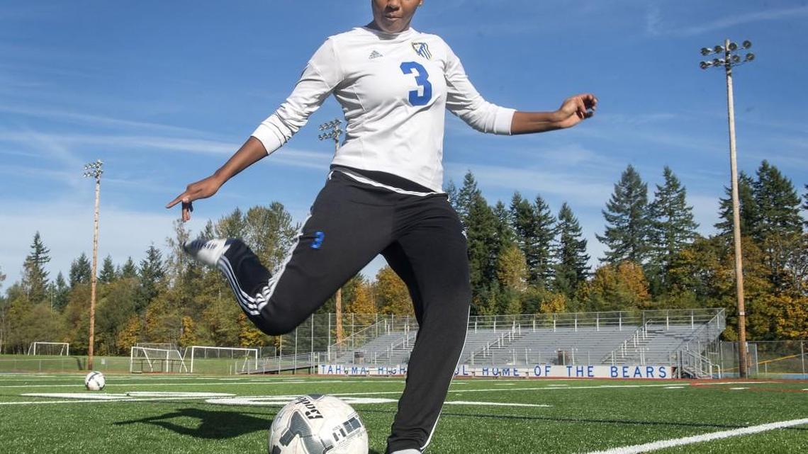 Tahoma midfielder Mia Corbin leads the Bears in scoring with 11 goals and 11 assists so far this season. Corbin also plays club soccer and participated on the U-19 Women’s National Team.