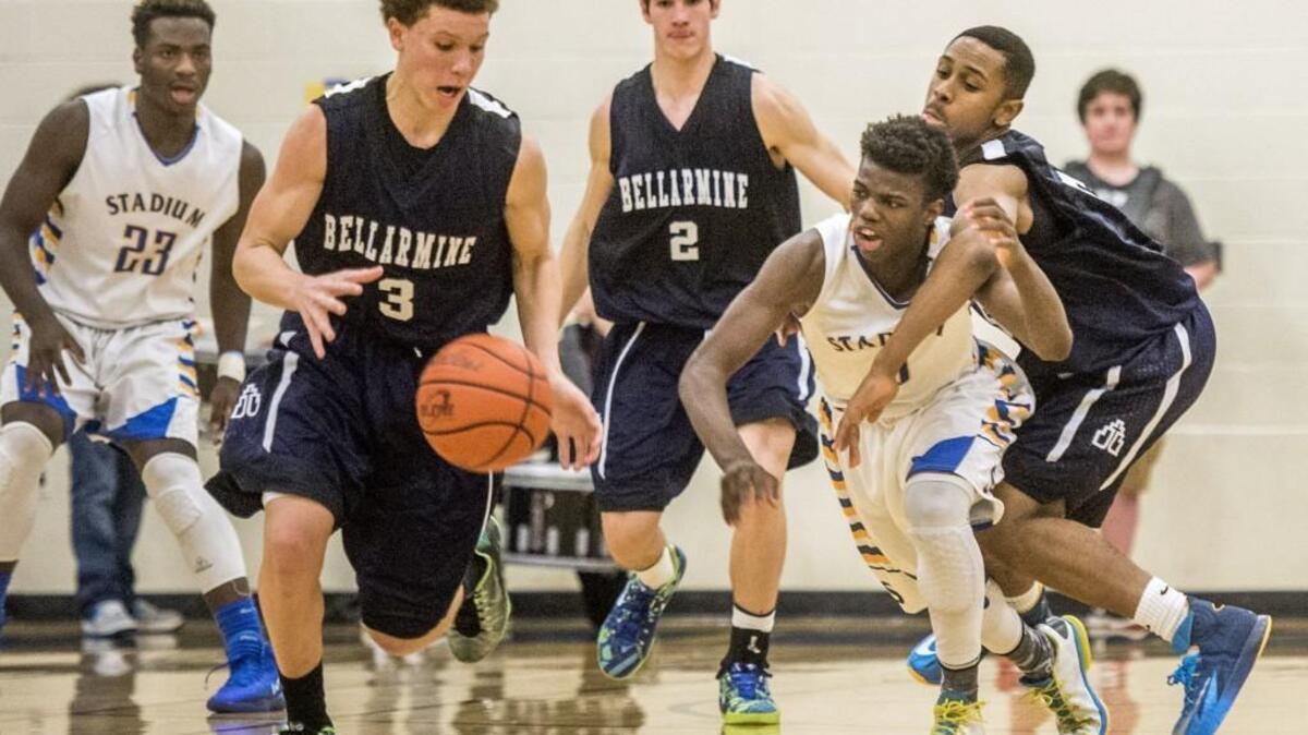 
Bellarmine Prep’s Malachi Flynn (3) has committed to play basketball at the University of Pacific. He averaged more than 24 points per game for the Lions his junior year last season. 
