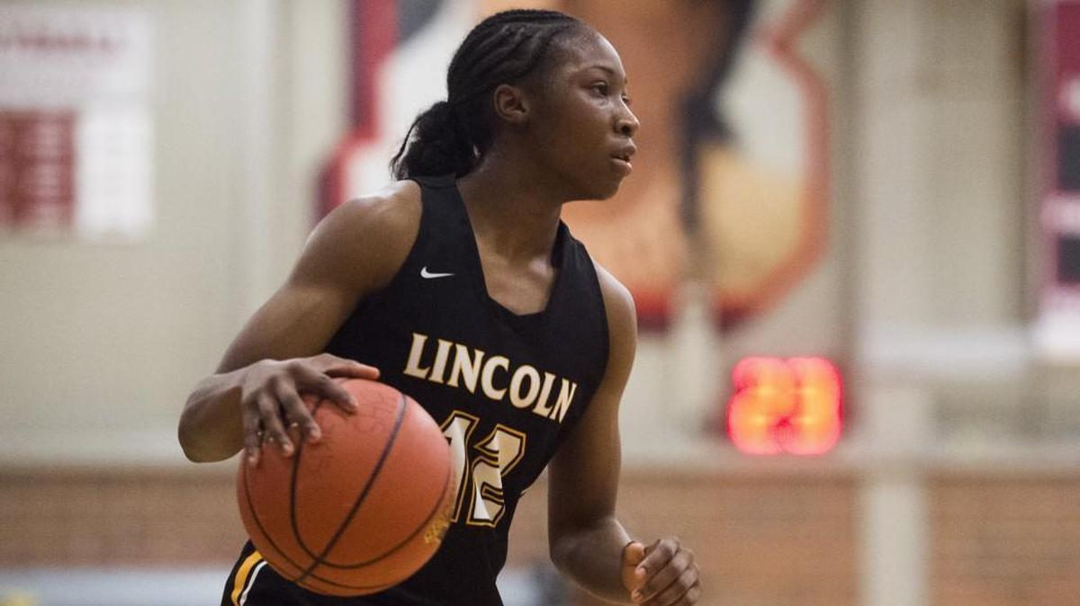 Lincoln's Kondalia Montgomery (12) in game action against Bethel. Lincoln played Bethel in a basketball game at Bethel High School in Spanaway, Wash., on Friday, Jan. 5, 2018.