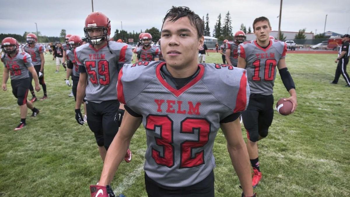 
Yelm junior running back Brandon Thompson participates during a preseason scrimmage Friday at Yelm High School. Thompson is expected to carry a large load for the Tornados this season. 

