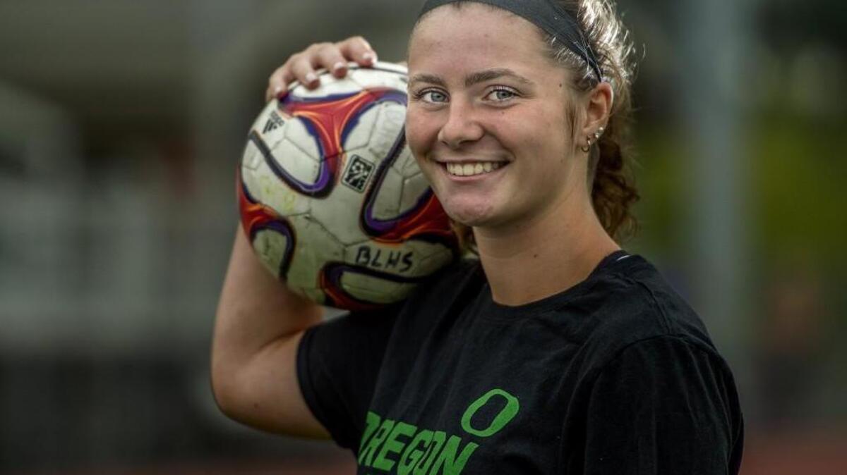 Bonney Lake's reigning league MVP midfielder, Kaylee Coatney is just a sophomore but made the all-state team last year as a freshman. Coatney at practice in Bonney Lake Thursday, Sept. 7, 2017.
