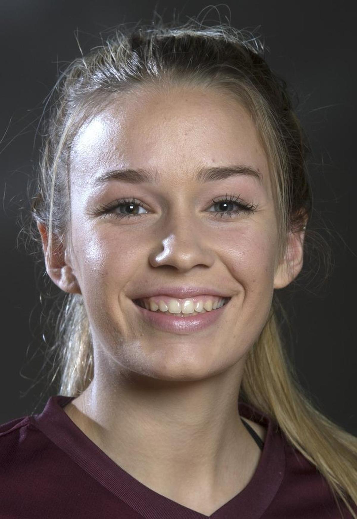 White River senior soccerl player Annabelle Hall, the reigning 2A SPSL Mountain MVP, at White River High School in Buckley on Thursday, Oct. 26, 2017.
