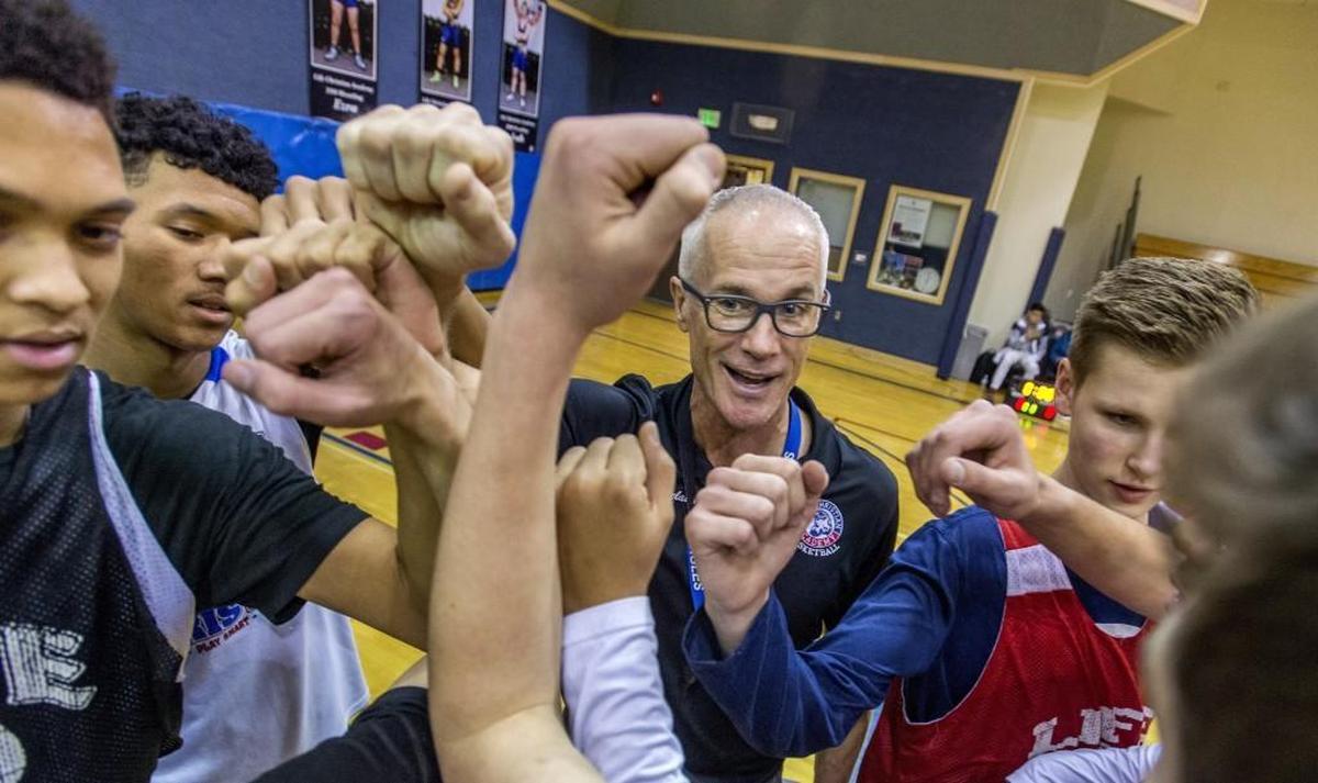Mark Lovelady is coaching both the boys and the girls basketball teams at Life Christian this year. February 21, 2018