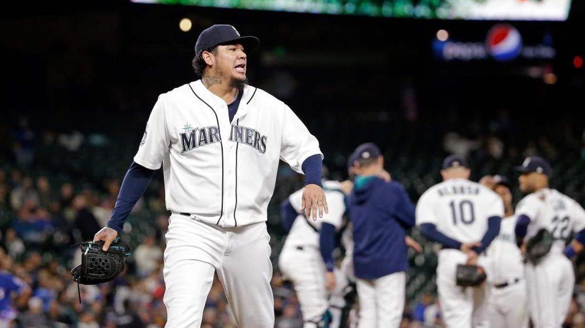 Felix Hernandez was perfect through three innings but couldn’t survive a seven-run fourth.