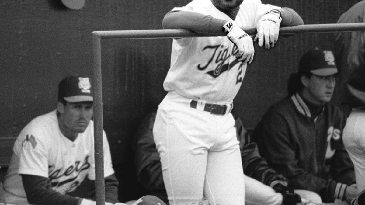 Dave Henderson is pictured with the Tacoma Tigers in 1992.