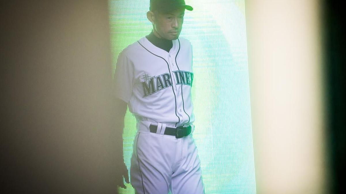 Ichiro Suzuki waits to be called as he stands in the tunnel for pregame ceremonies. The Seattle Mariners played the Cleveland Indians in a baseball game on Opening Day at Safeco Field in Seattle, Wash., on Thursday, March 29, 2018.