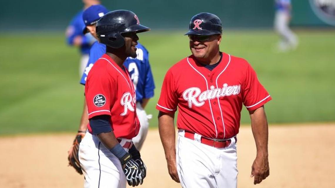 Pat Listach, right, returns to manage the Tacoma Rainiers for a fourth-consecutive season.