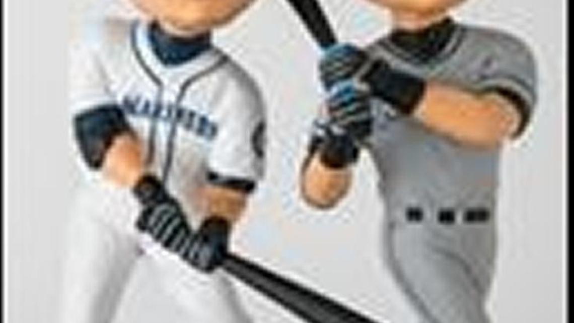 A double bobblehead tribute to Ichiro Suzuki will be given away to the first 20,000 fans prior to the April 19 game against Miami.