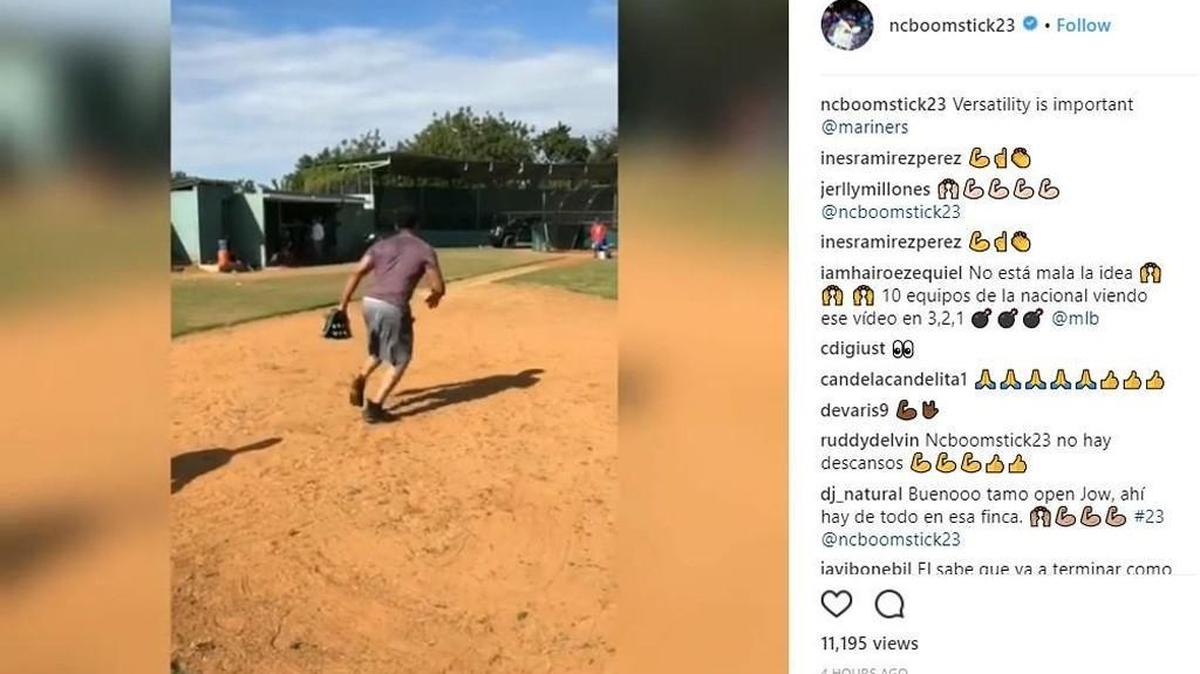 In a vague Instagram post on Wednesday morning, Cruz posted a video of him fielding a ground ball at first base with the message “Versatility is important.” He tagged the Mariners’ official Instagram page in the post.