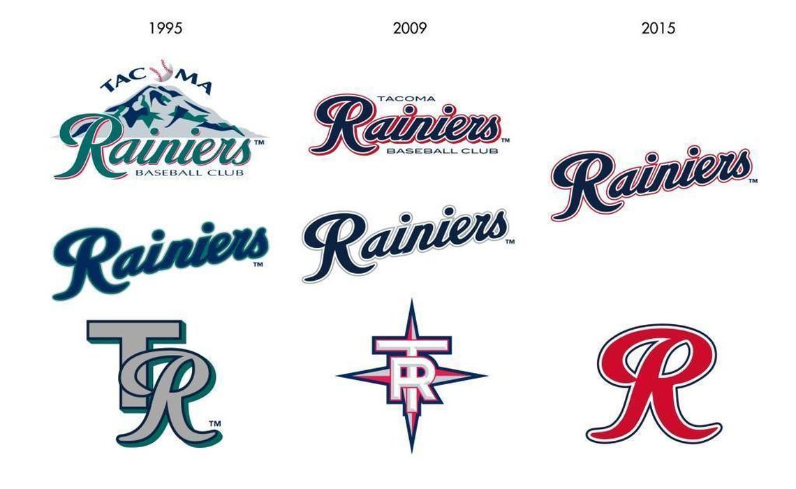 The Rainiers logo has changed since 1995.