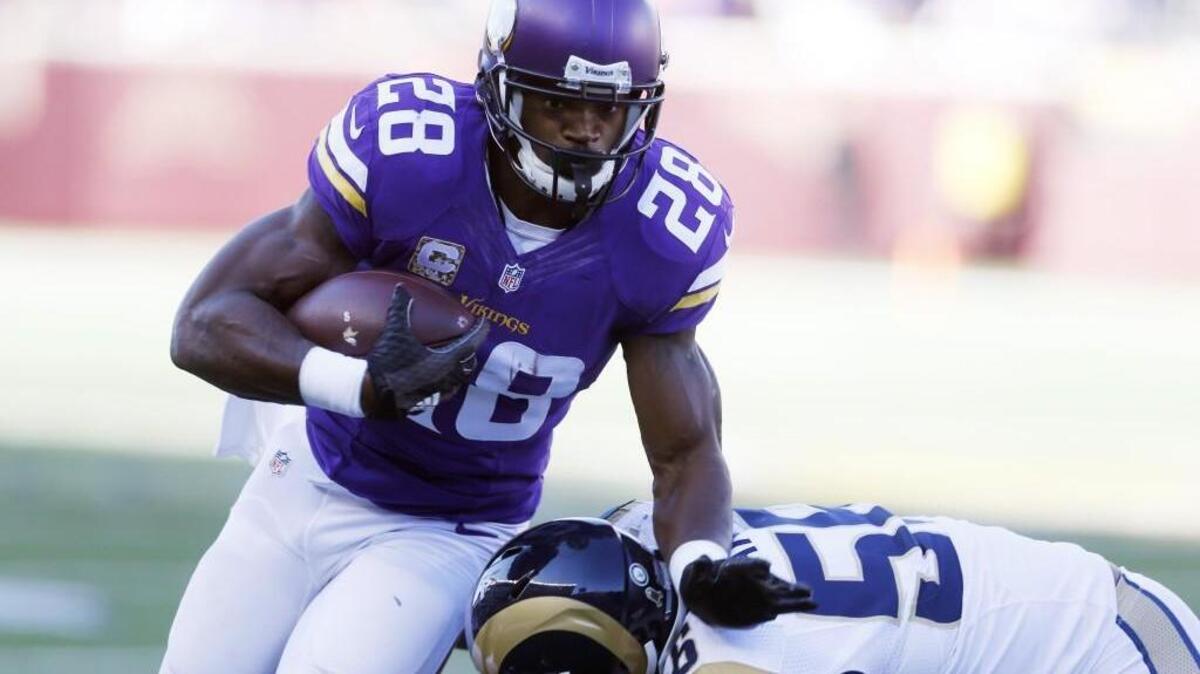 According to Seattle’s Bobby Wagner, Minnesota’s Adrian Peterson exploits undisciplined defenses with changes of direction.