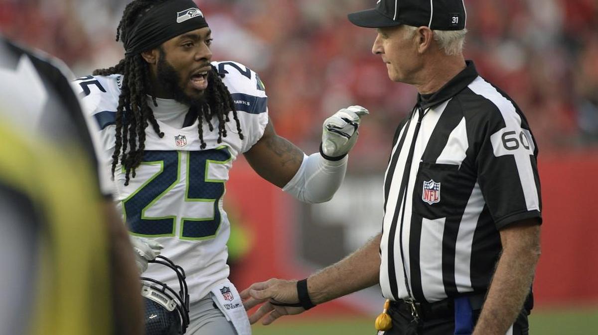 Seahawks cornerback Richard Sherman, right, has been at the center of some unusually frank trade talk from the Seattle front office.