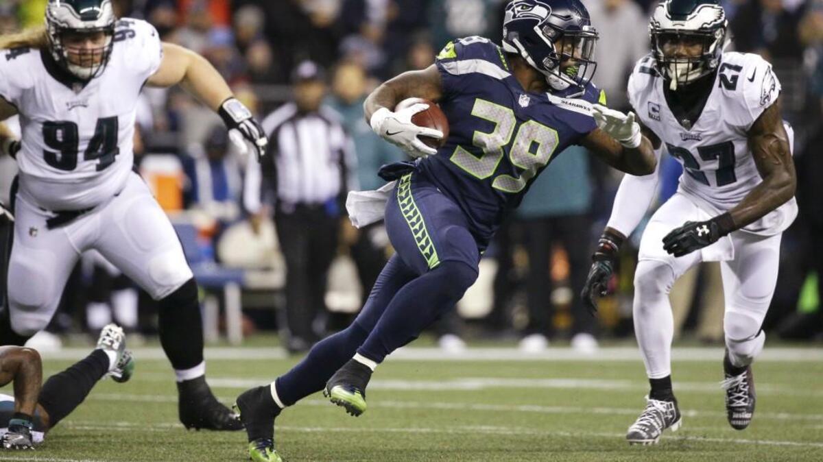 Seattle Seahawks running back Mike Davis not only showed the Philadelphia Eagles what he was capable of, but a national TV audience. Davis rushed for a game-high 64 yards on 16 carries and four receptions for 37 yards.