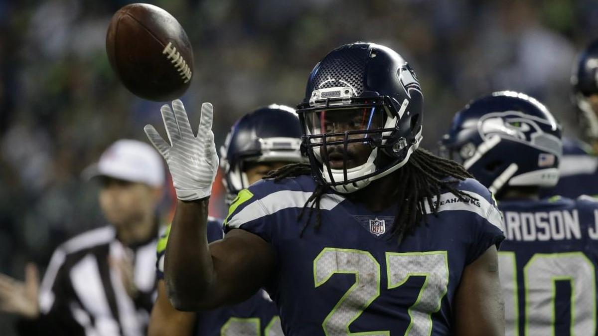 The Seahawks left running back Eddie Lacy a healthy inactive for Sunday’s game at Jacksonville. Mike Davis was again the lead back.
