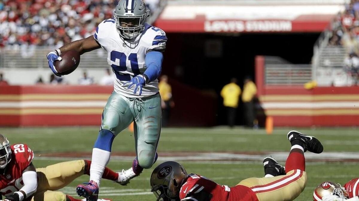 Dallas Cowboys running back Ezekiel Elliott returns on Sunday after missing six games for being suspended over domestic violence allegations.