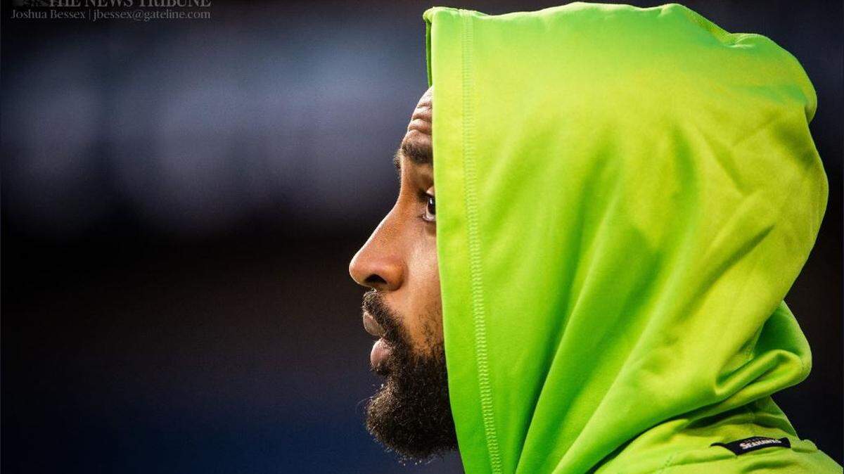Pro Bowl wide receiver Doug Baldwin on the field hours before the Seahawks played Minnesota at CenturyLink Field Monday night. The 30-year-old Baldwin missed just his third game in 6 1/2 seasons. All those missed games have come this season, one he admits has been difficult for him.