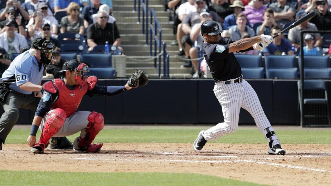 Seahawks quarterback Russell Wilson appearing in a spring-training exhibition game for the New York Yankees in March 2019. His agent, Mark Rodgers, told Sirius XM radio on Thursday that Wilson will return to Yankees spring training in Tampa, Fla., this Seahawks offseason.