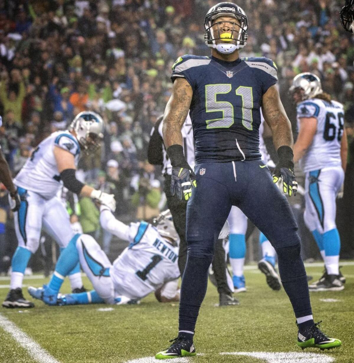 Linebacker Bruce Irvin is back for his second go-round with the Seahawks, at age 32. He says he couldn’t be in a better situation.
