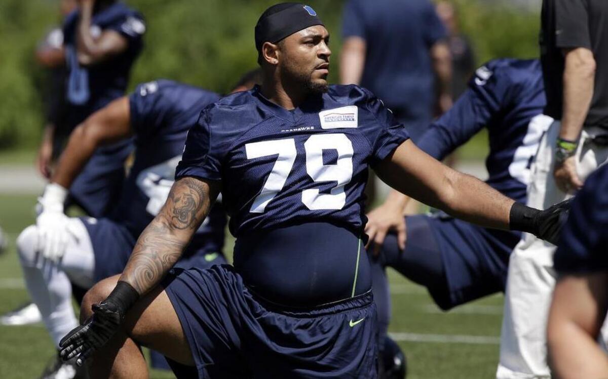 
Seattle Seahawks offensive lineman Garry Gilliam played into the third quarter Friday against Kansas City, as the converted tight end from Penn State continues his transition to right tackle.
