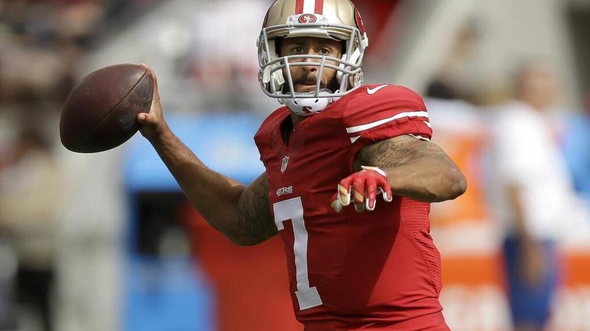 The Seahawks will be facing a different 49ers quarterback Colin Kaepernick (7), who is staying in the pocket longer and looking to pass first instead of run.