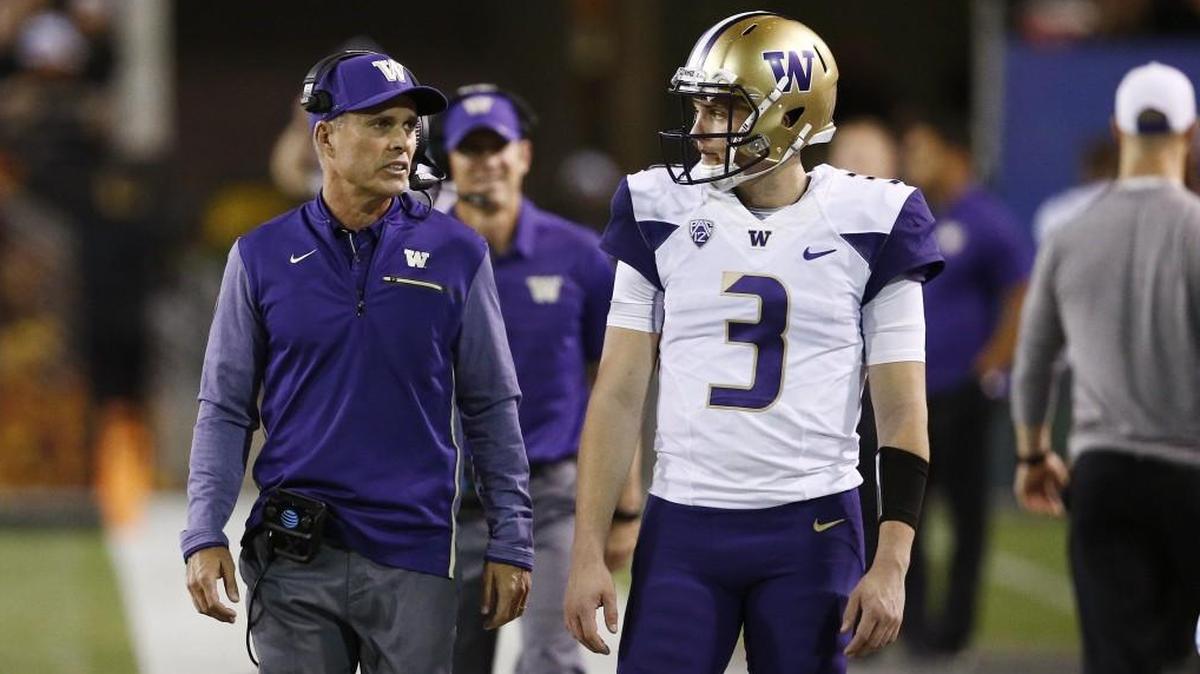Washington coach Chris Peterson and quarterback Jake Browning have a chance at an 11-win season if the Huskies beat Penn State in the Fiesta Bowl on Saturday.