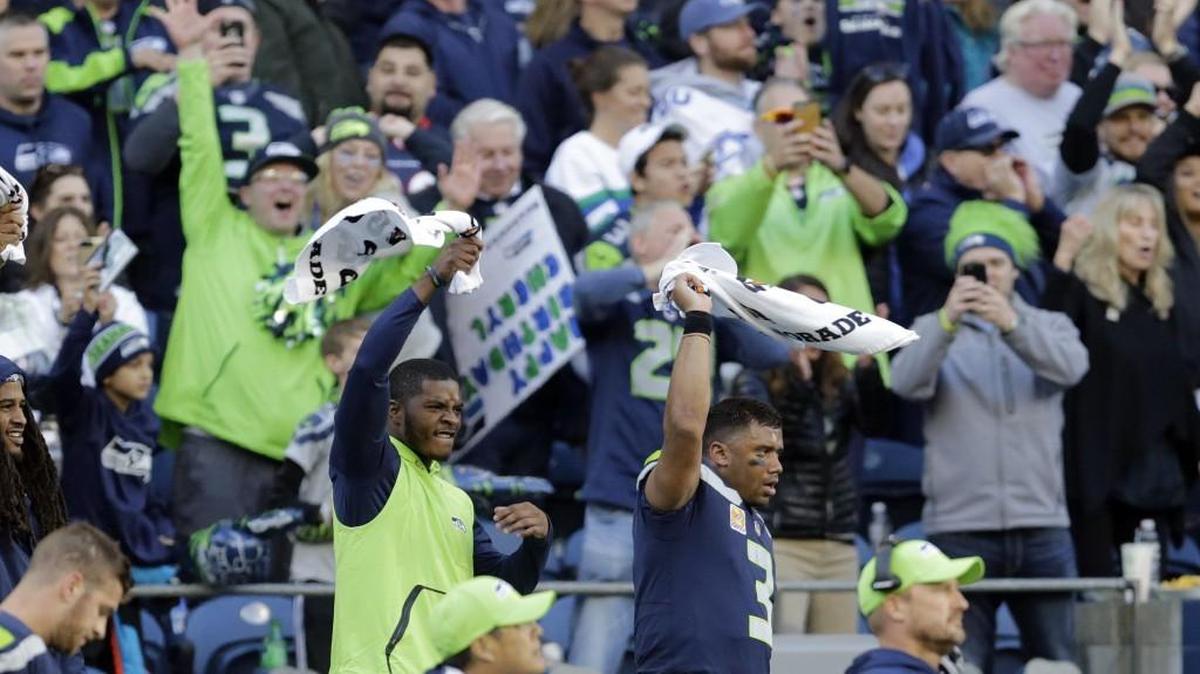 Happy, happy, joy, joy? A last-second win. A new left tackle. Yes, quarterback Russell Wilson and Seahawks fans have had a very good couple of days.