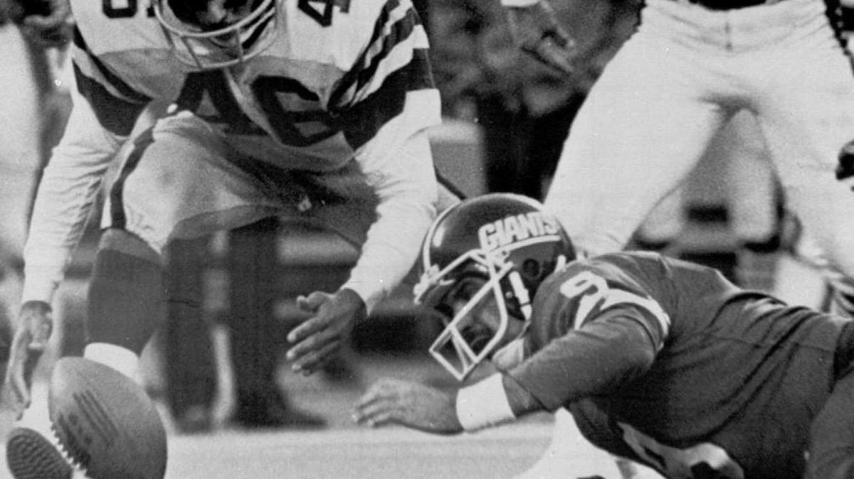 Because Philadelphia Eagles' Herman Edwards, left, recovered a fumble by New York Giants quarterback Joe Pisarcik and then scored, team’s have opted to use a victory formation instead of traditional plays.
