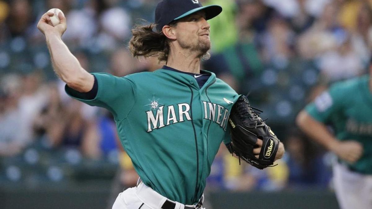 Mike Leake won his first start for the Seattle Mariners, who need their new starting pitcher to do it again against the Angels.