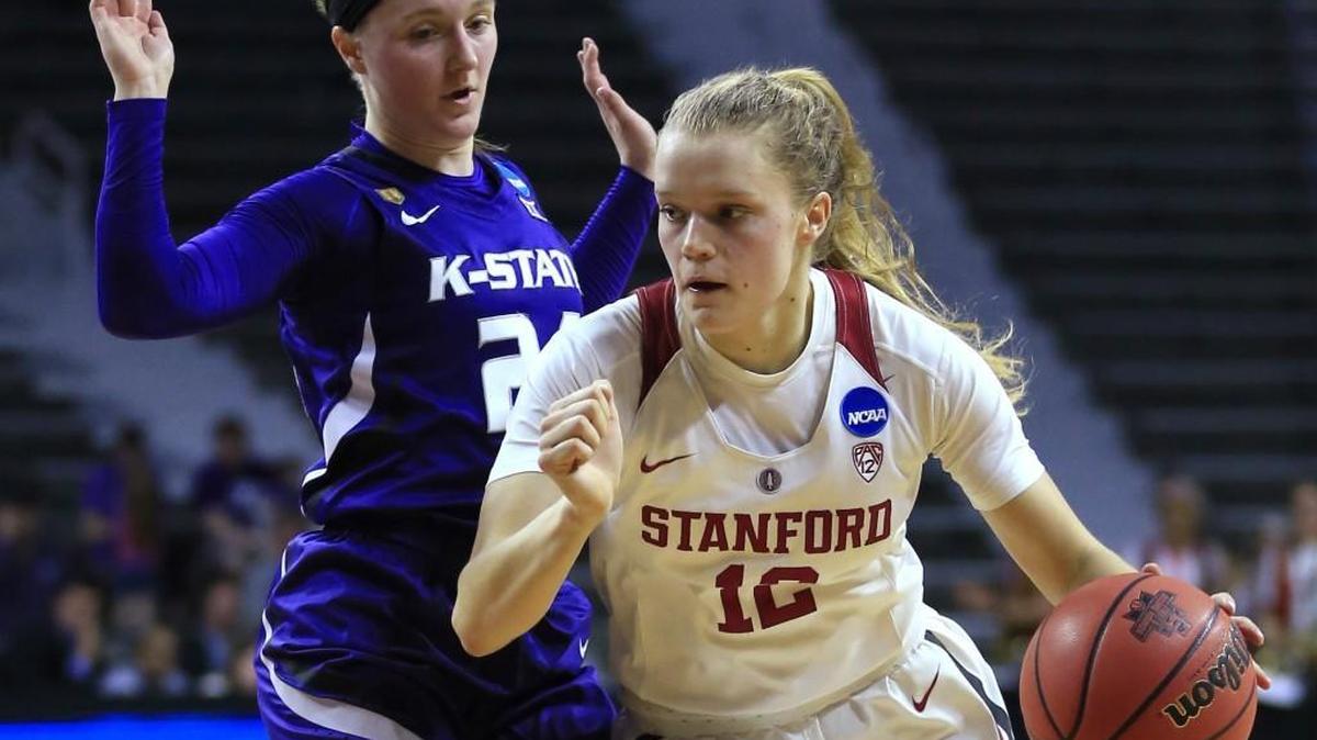 Former Mount Rainier star Brittany McPhee, right, has helped Stanford reach the women’s Final Four for the first time since 2014.