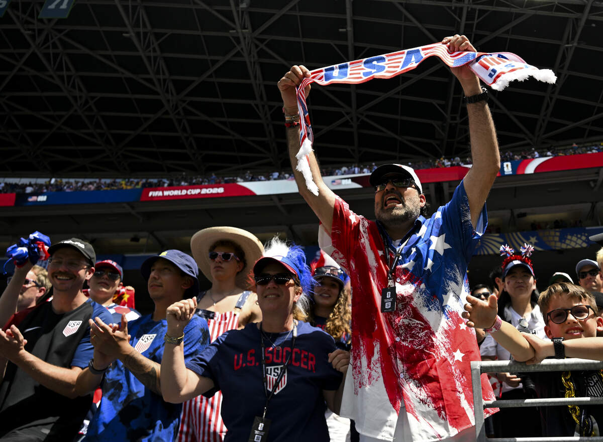 United States of America fans celebrate a United States of America 2-0 win against Australia during the second half of FIFA World Cup 2026 Group D match at Seattle Stadium in Seattle., on Friday, June 19, 2026, in Seattle.