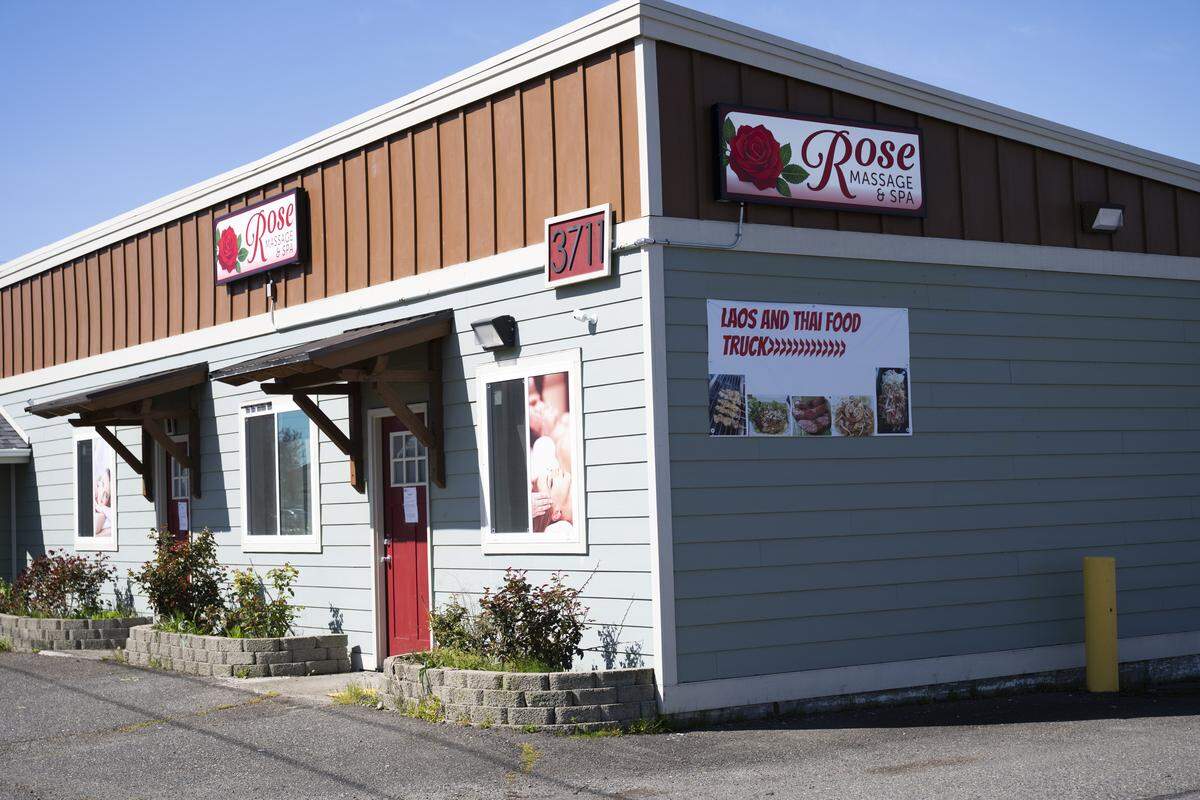 Lakewood police executed a search warrant on March 26 at Rose Spa, 3711 Steilacoom Blvd. SW, and one other spa, and arrested the owner/manager, in Lakewood.