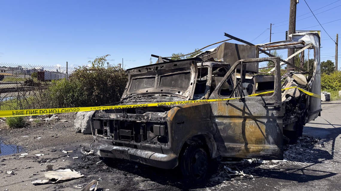 Crews fight box truck fire in Tacoma; ‘mixed hazards’ in the back of the vehicle