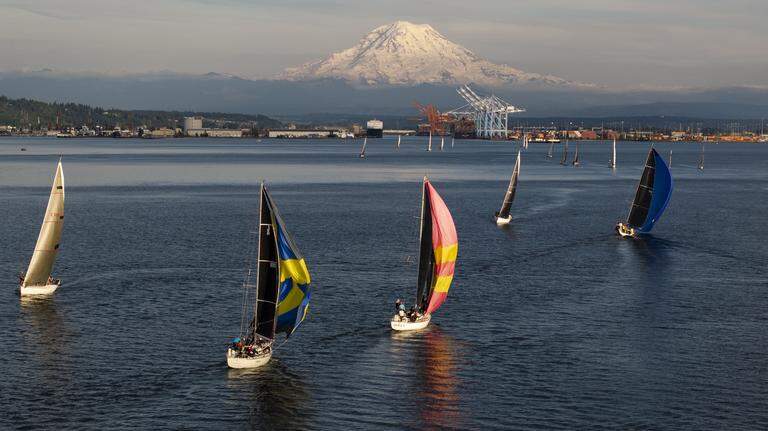 Elegant sailboats crisscross Commencement Bay each Wednesday. Here’s what’s up