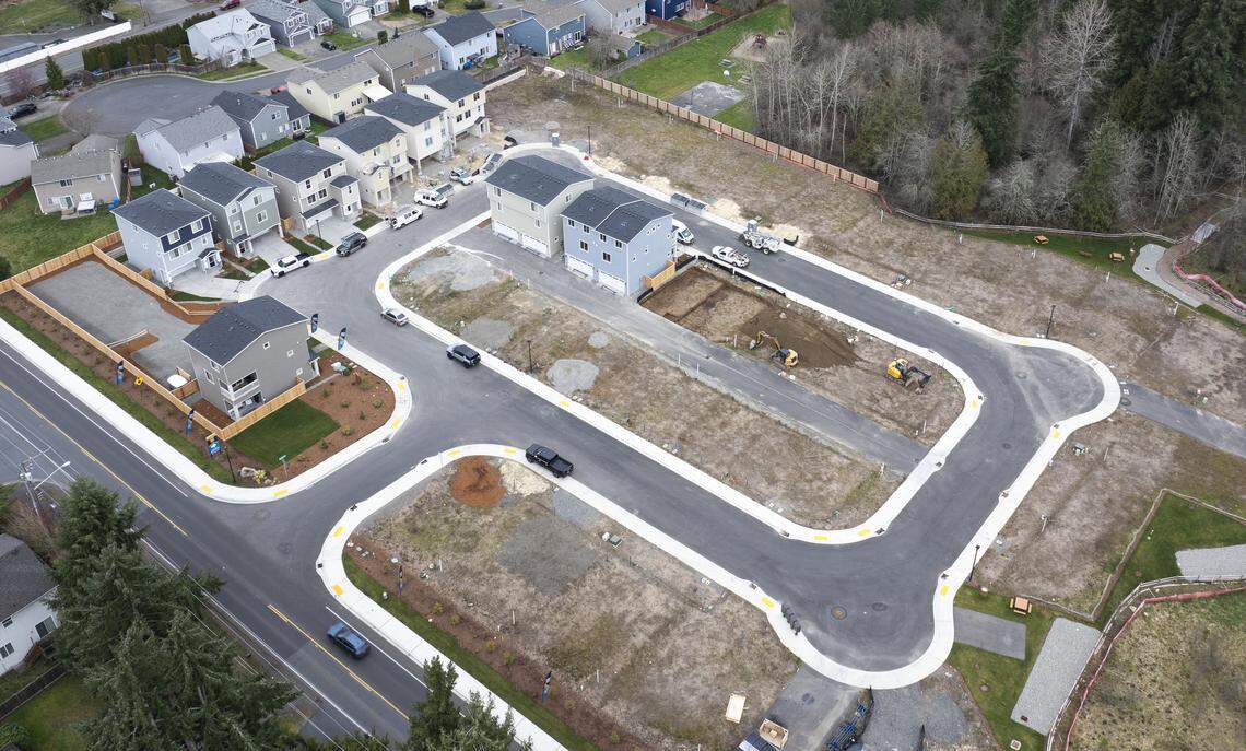 New homes are starting to fill in the vacant lots at Meadow Brook.