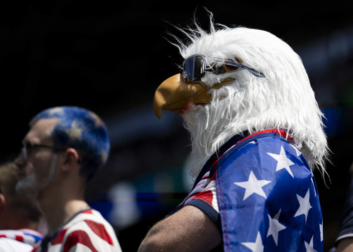A United States of America fans looks on during the first half of FIFA World Cup 2026 Group D match between United States of America and Australia at Seattle Stadium in Seattle., on Friday, June 19, 2026, in Seattle.