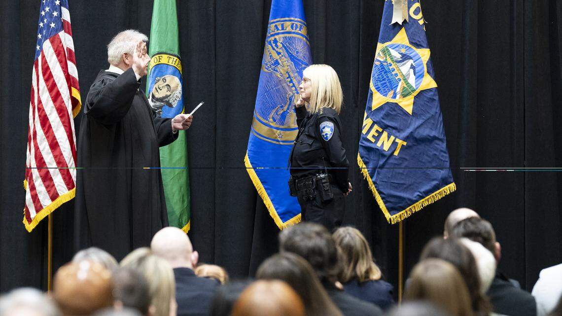 Patti Jackson sworn in as Tacoma’s first permanent female police chief