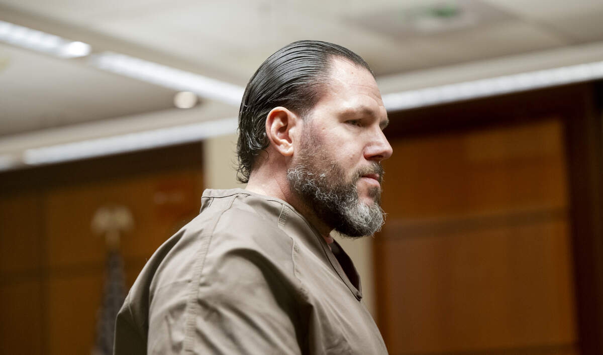 Clifford Lee Mahan, 42, is sentenced for shooting at a Tacoma Public Schools patrol officer on July 18, 2024, at Pierce County Superior Court , on Thursday, April 9, 2026, in Tacoma, Wash.